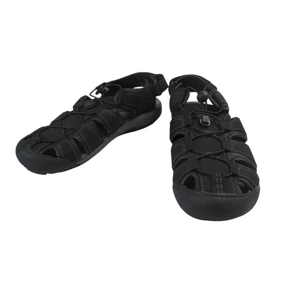 Khombu Mens Travis Black Sandals Size 10 Active Outdoor Hiking Gorpcore Granola